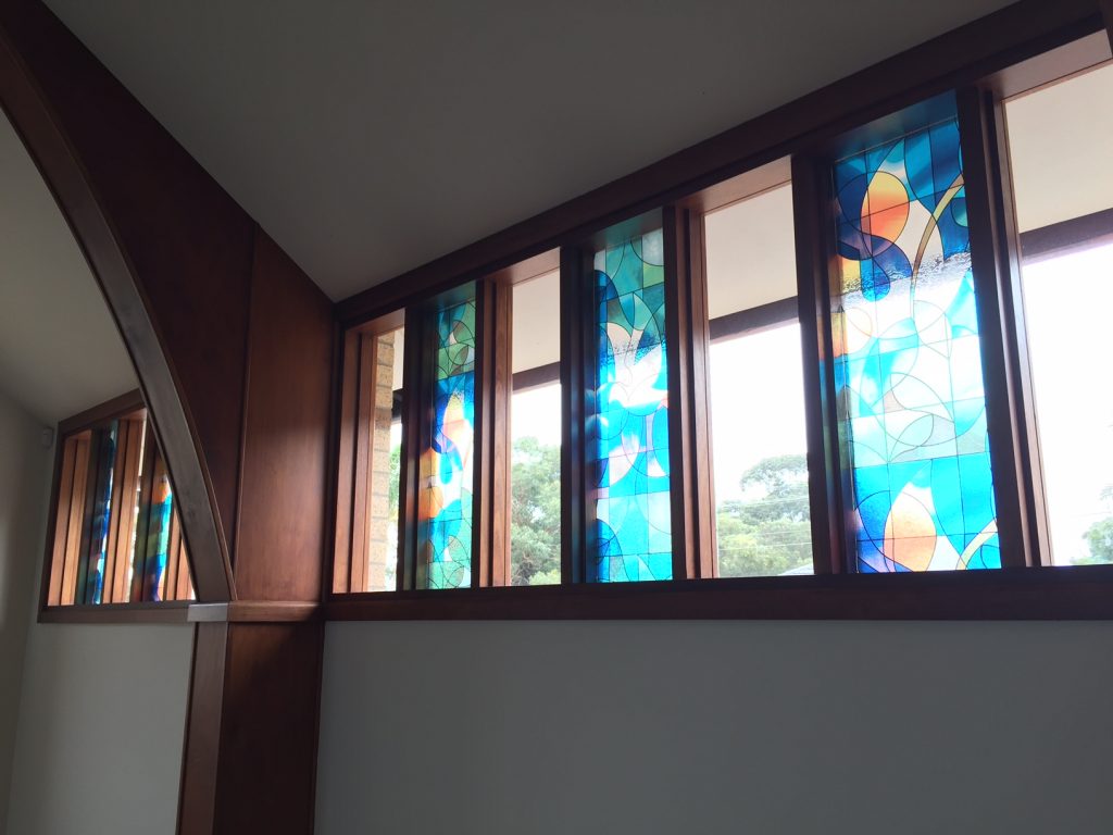 Film Installed: Solyx SXEG-1025 Stained Glass Doves