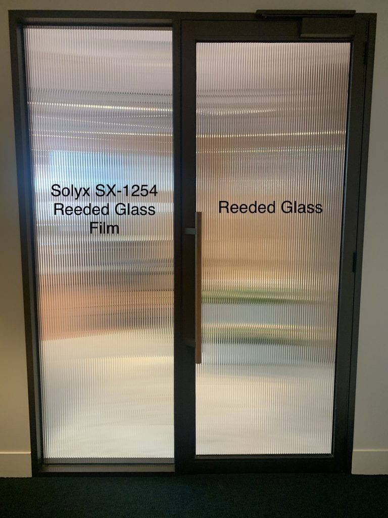 Film Installed: Solyx SX-1254 Reeded Glass