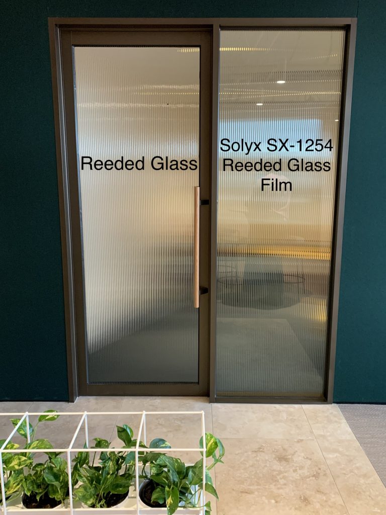 Film Installed: Solyx SX-1254 Reeded Glass